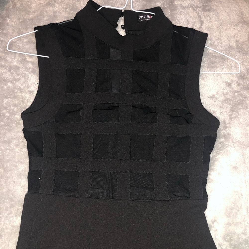 Midi see through top dress.